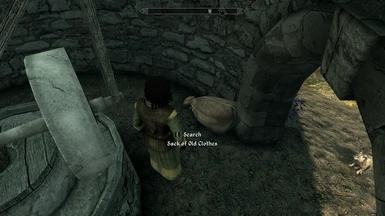 Stash of clothes in the windmill outside of Whiterun.