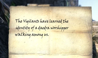 Vigilants' note from Extended Encounters