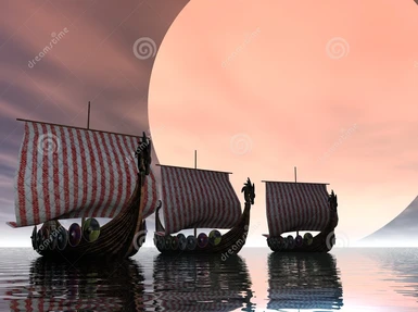 Viking-Style Ship Sails