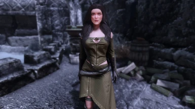 Casual T-posing Glenmoril witch just letting me know she is still dominant.  (Vanilla) : r/skyrim