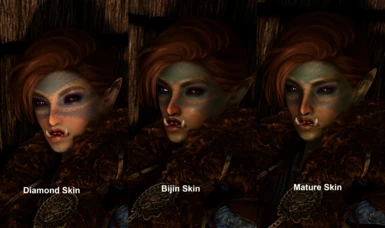 Skin Texture Comparison. All screenshots taken with SC hair textures