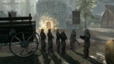 So here, they have no cloak, no gauntlets, and boots provided by Guard Armor Replacer (alongside the cuirass)..