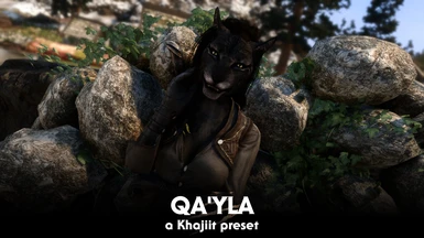 Qa'yla - A khajiit preset (Normal and HighPoly)