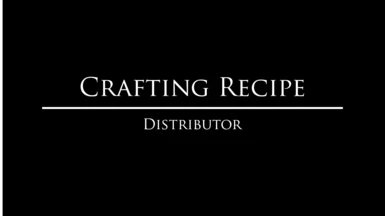 Crafting Recipe Distributor