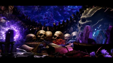 Skulls in a ritual.