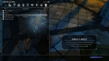 Auriels Shield idle effect