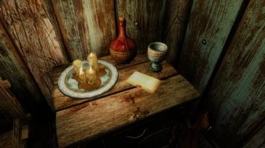 Note from Farengar on her nightstand, for a hint of backstory and immersion.
