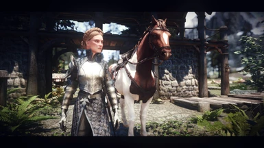 Luna with her horse Yrsa