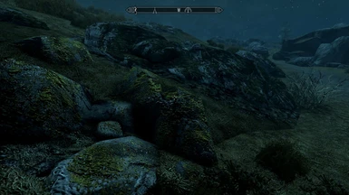 ENB On Tundra Moss during night (vanilla moss foreground, this mods moss background)