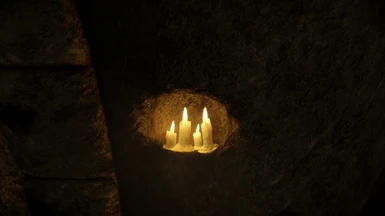 Rudy Candles in Nordic Ruins