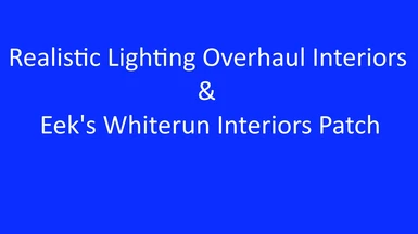 RLO Interiors - Eek's Whiterun Interiors Patch