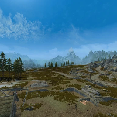 Whiterun Brown tundra/recolored version - Azurite weathers + Sensorium ENB LUT enabled clear weather