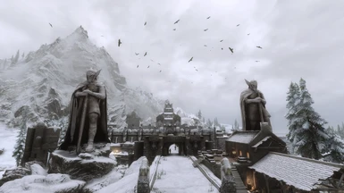 Windhelm trees and Mighty Talos Statues Remade