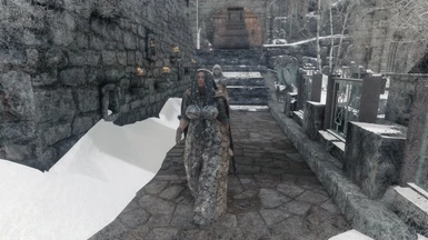 i know it seems like tova has the same outfit as bergritte. she doesn't it's just snowy in windhelm