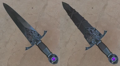 Render of the new silver dagger model. Textures aren't representative of how they'll look in game, substance painter made them darker than they will actually be.