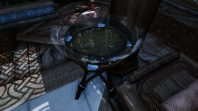 Animated water patch; glass in game