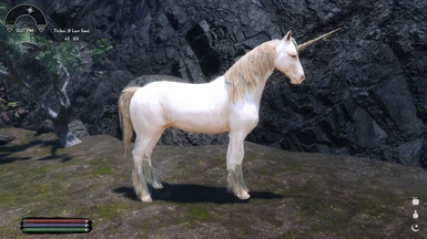 Optional White and Gold Unicorn