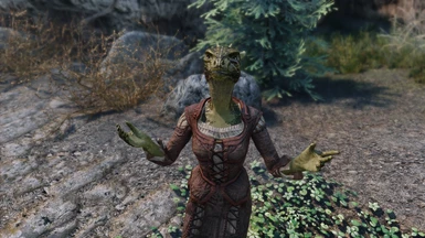 Argonian Corpse is glad I brought her back to life for this screenshot