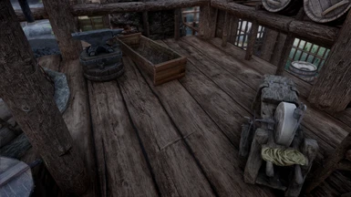 Riverwood Blacksmith - Using both your grindstone and anvil mods.