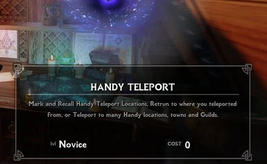 Handy Teleport Spell - versions up to 2.x