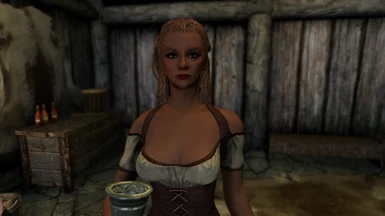Saw her in Riften, her name escapes me.