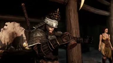 Bar drink with samurai