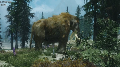 Desaturated version - I like the light brown/grey color, but it looks really patchy, like the Mammoth has mange. :(