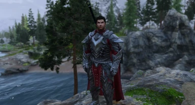 The armor is just a retexture on ebony armor from Amidianborn Book of Silence