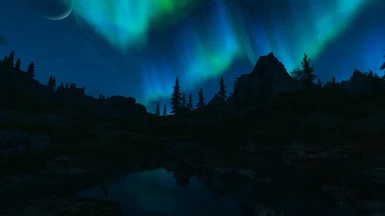 tundra aurora night