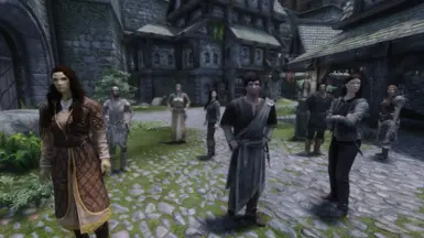 with my mods 6 out of 9 NPCs will be able to do something with their hands