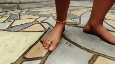 Gold Anklet and Toe Ring