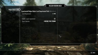 Helgen Reborn with Level and Quest Requirement