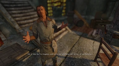 angry gesture for NPC in clothes or light armor