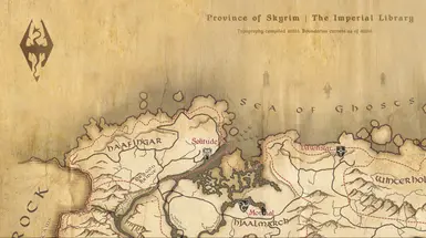 Skyrim Anniversary Map The Elder Scrolls 5 High Quality -  Portugal