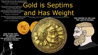 Gold is Septim and Has Weight