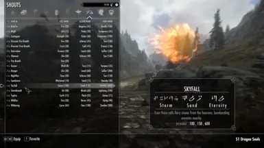 Optional add-on for Alduin's meteor shout