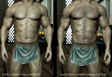 clean hairless or hairy and dirty vanilla