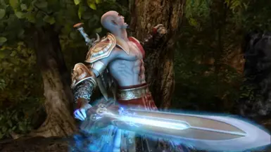 God Of War - The Blade Of Olympus (Glowing) at Skyrim Special