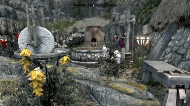 Crafting area with flowers from Khajiit Rito Kalshan