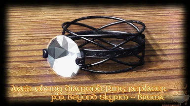 Ave's Ebony Diamond Ring Replacer for Beyond Skyrim - Bruma