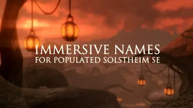 Immersive Names for Populated Solstheim SE at Skyrim Special Edition ...