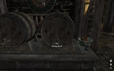 Using the brewing barrel