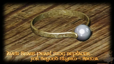 Ave's Brass Pearl Ring Replacer for Beyond Skyrim - Bruma