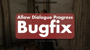 Allow Dialogue Progress Bugfix