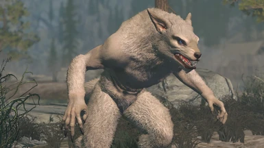 White KrittaKitty werewolf skin MTSE