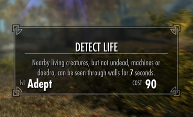 Detect Life (base cost 100)