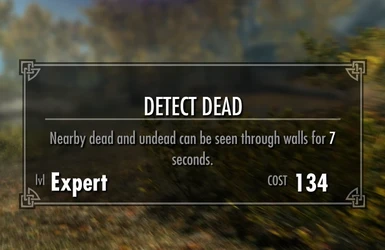 Detect Dead (base cost 150)