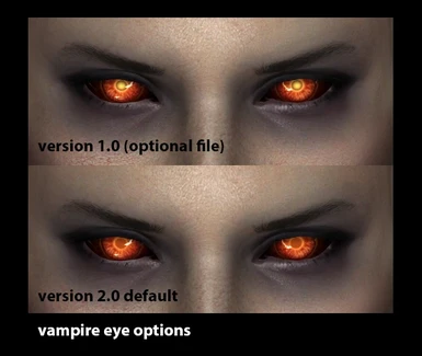 Version 2.0 - updated vampire eye comparison