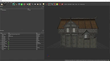 Full model of the inn with AgentW's retexture, for comparison