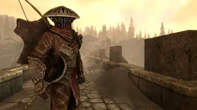 A Redoran Watchman wielding a Bonemold War Axe.